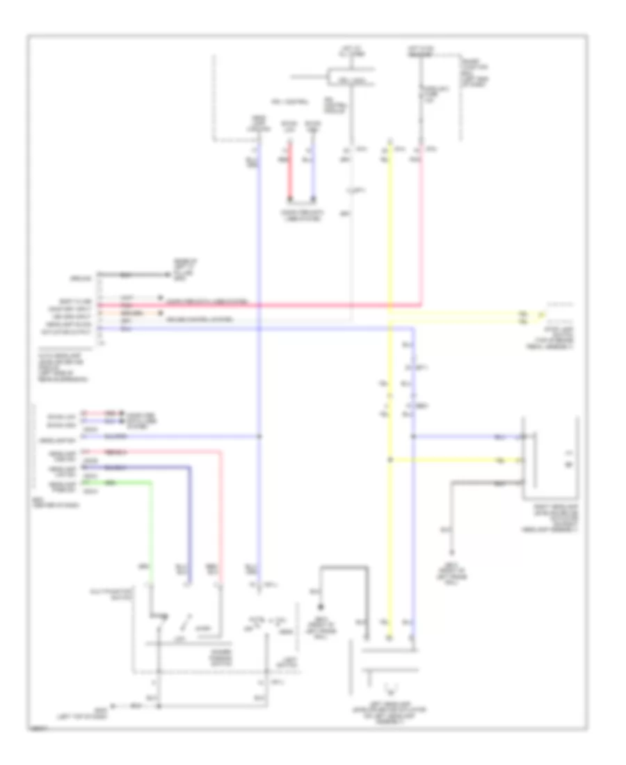 Headlamps Leveling Wiring Diagram for Hyundai Santa Fe Sport 2.0T 2013