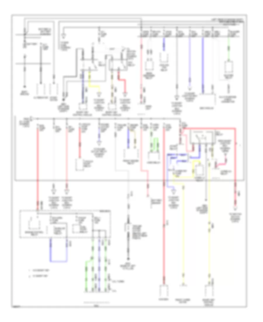 Power Distribution Wiring Diagram 1 of 8 for Hyundai Santa Fe Sport 2 0T 2013