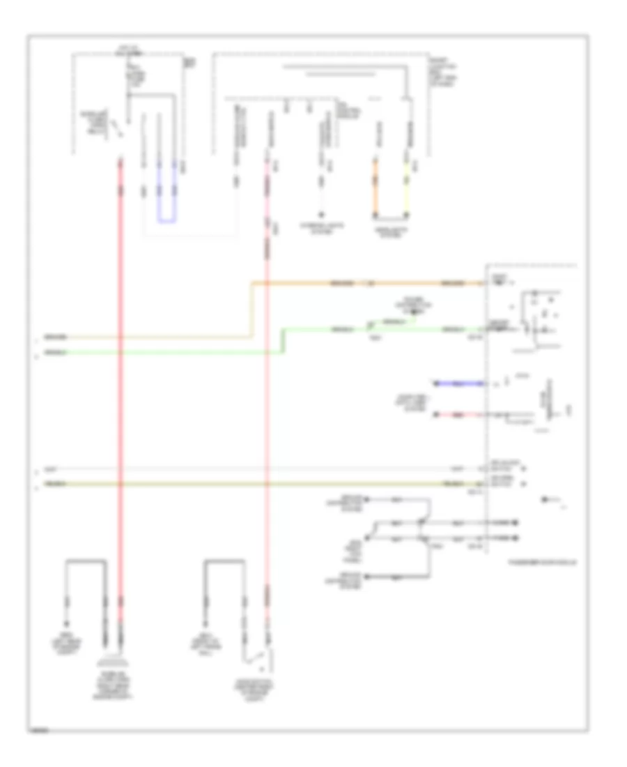 Power Door Locks Wiring Diagram (3 of 3) for Hyundai Santa Fe Sport 2.0T 2013