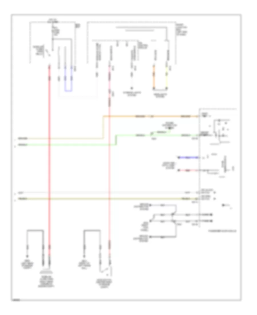 Power Door Locks Wiring Diagram 3 of 3 for Hyundai Santa Fe Sport 2 0T 2013