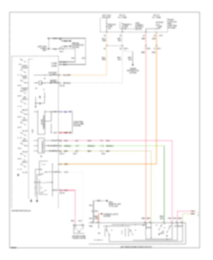 Power Windows Wiring Diagram, without Safety Power Windows (1 of 2) for Hyundai Santa Fe Sport 2.0T 2013