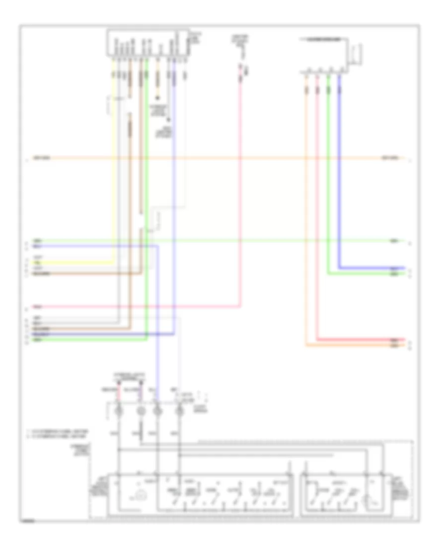 Radio Wiring Diagram, without Navigation with Amplifier (2 of 3) for Hyundai Santa Fe Sport 2.0T 2013