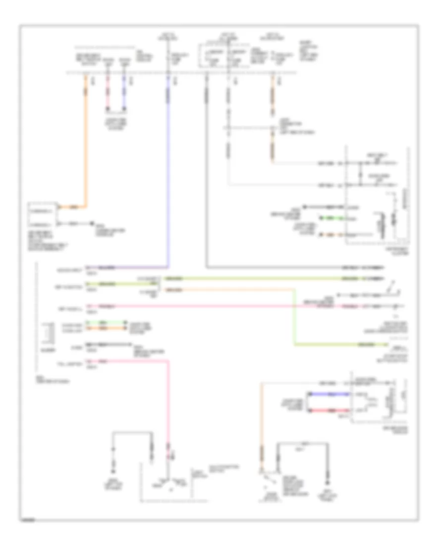 Chime Wiring Diagram for Hyundai Santa Fe Sport 2 0T 2013
