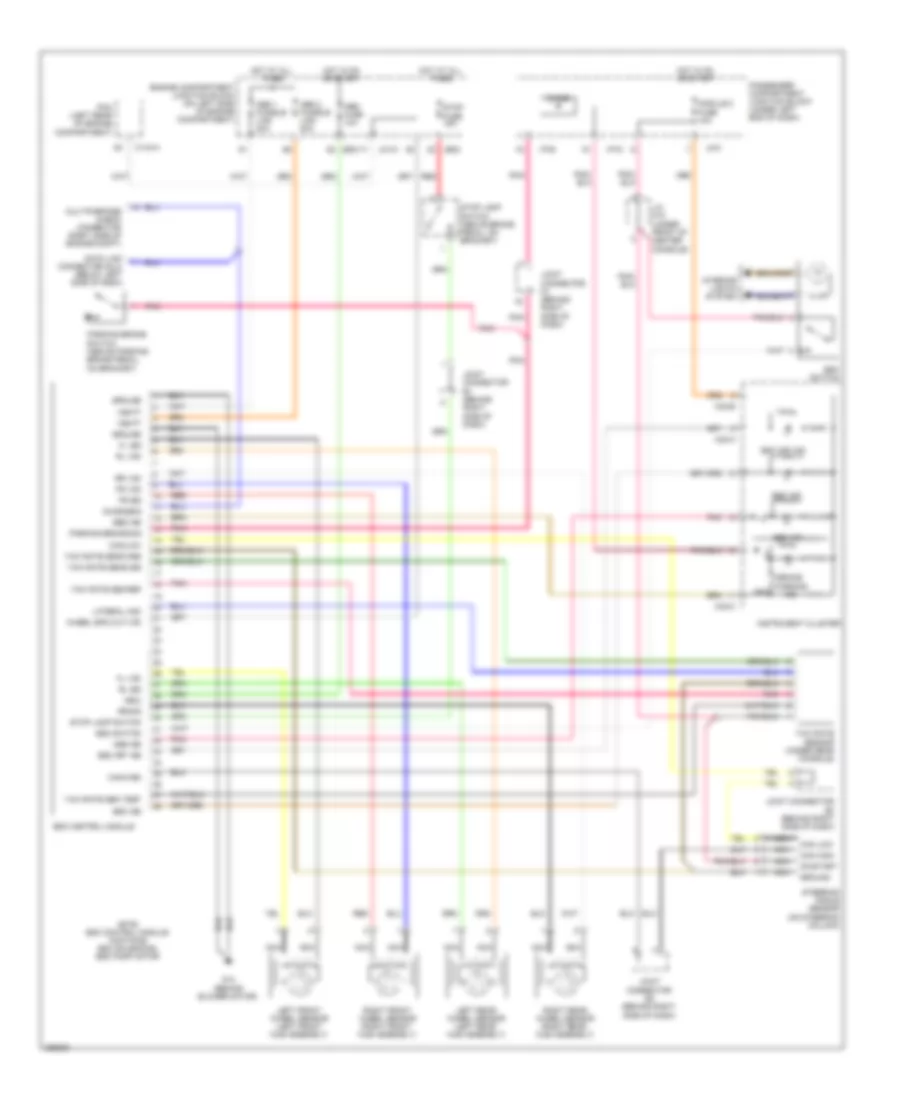 Anti lock Brakes Wiring Diagram with ESP for Hyundai Azera GLS 2008