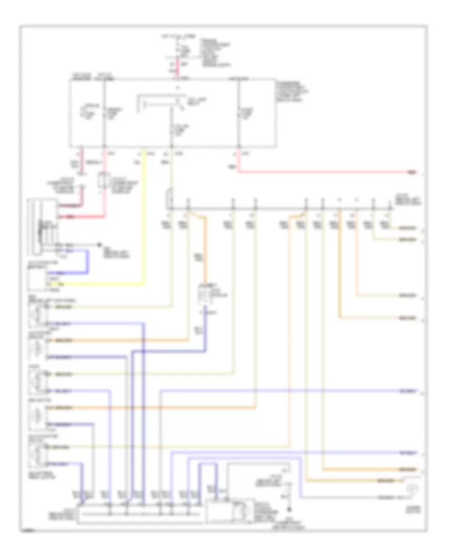 Instrument Illumination Wiring Diagram 1 of 2 for Hyundai Azera GLS 2008