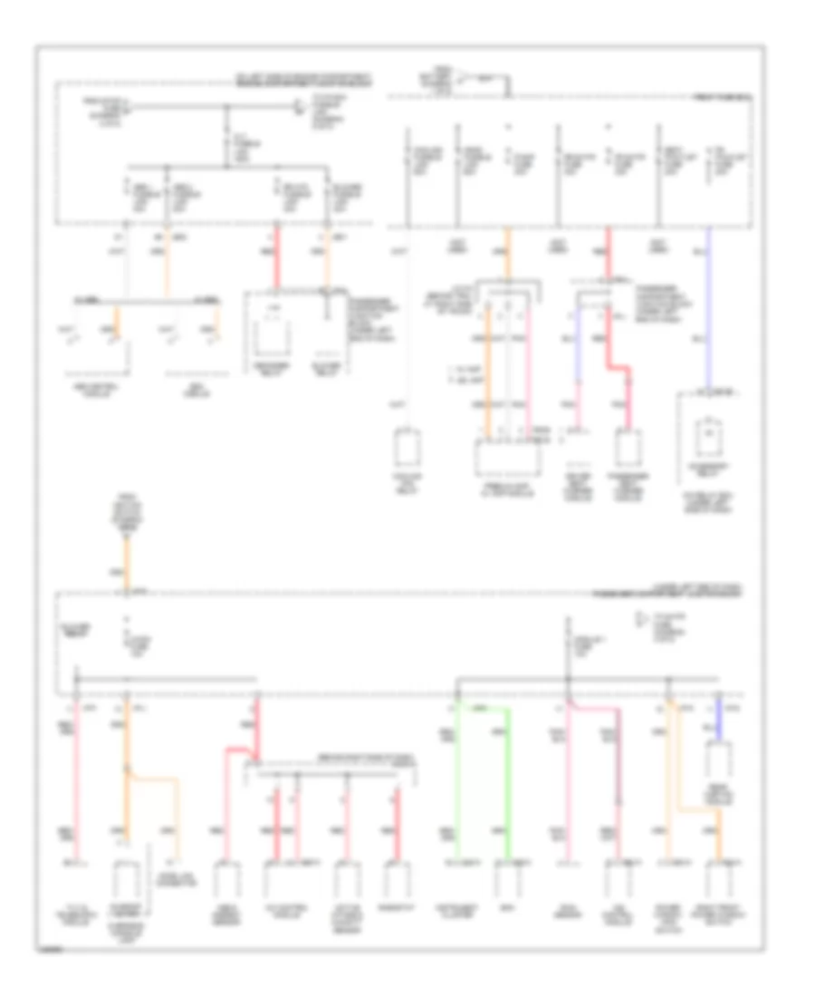 Power Distribution Wiring Diagram (3 of 8) for Hyundai Azera GLS 2008