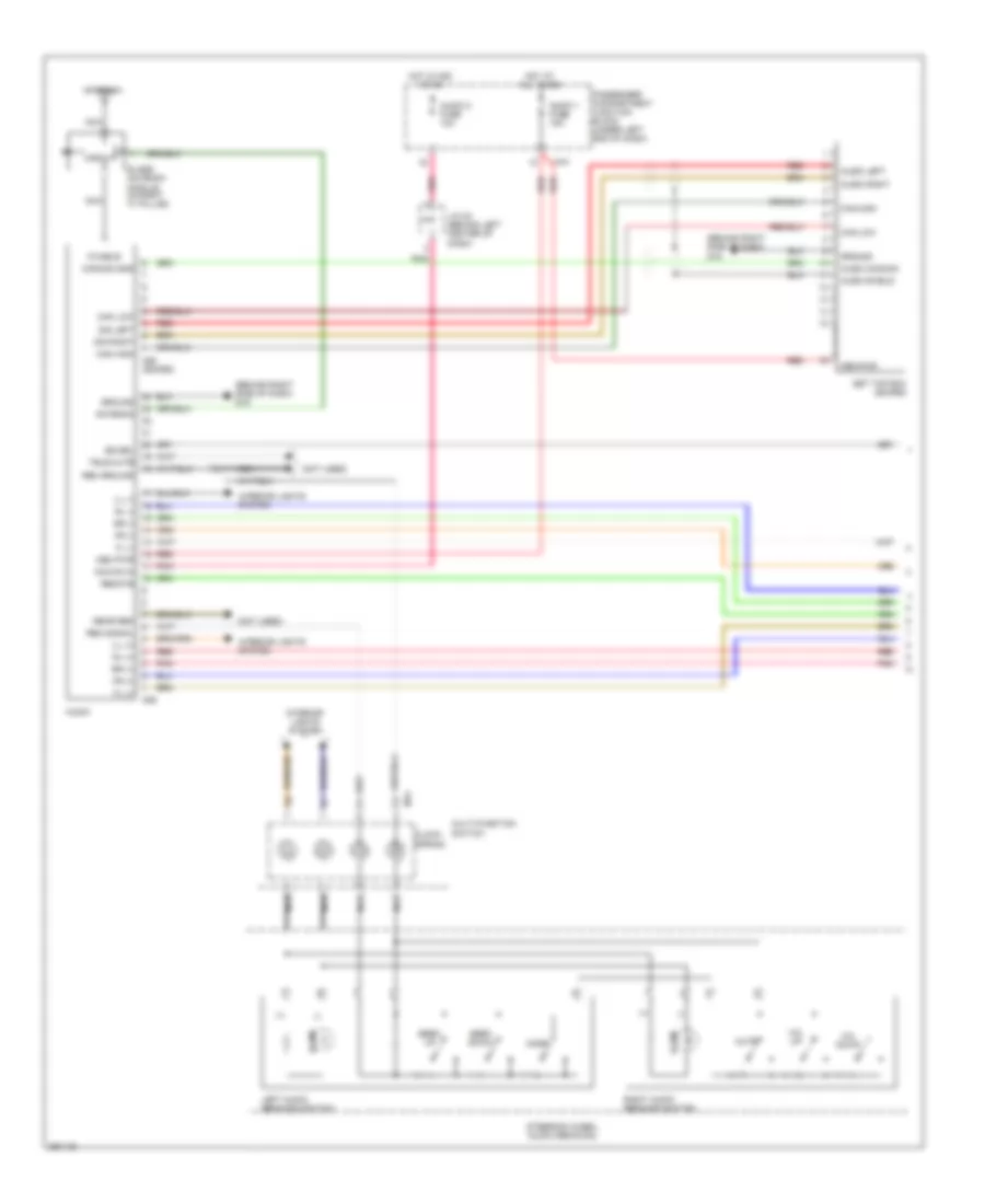 Radio Wiring Diagram with AV Amplifier 1 of 2 for Hyundai Azera GLS 2008