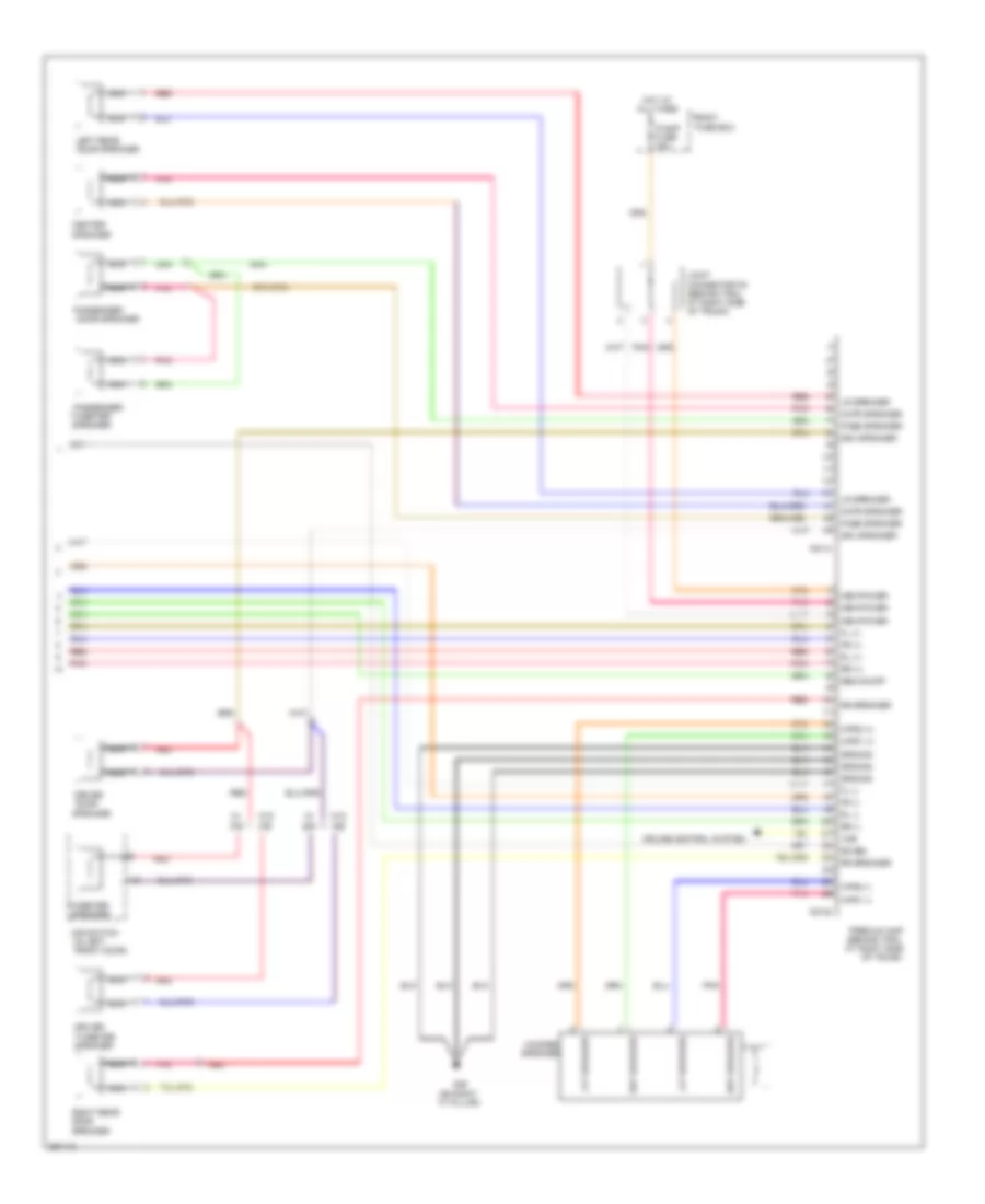 Radio Wiring Diagram, with Amplifier (2 of 2) for Hyundai Azera GLS 2008