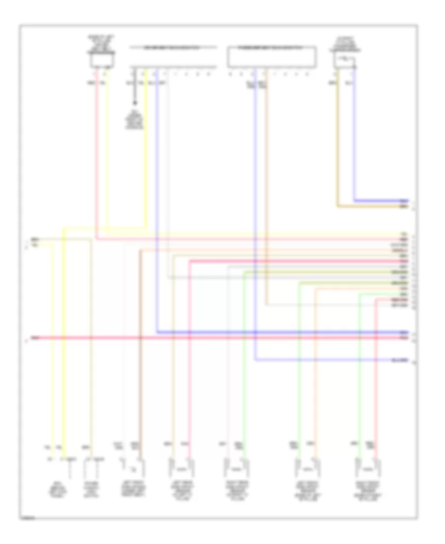 Supplemental Restraints Wiring Diagram (2 of 3) for Hyundai Azera GLS 2008