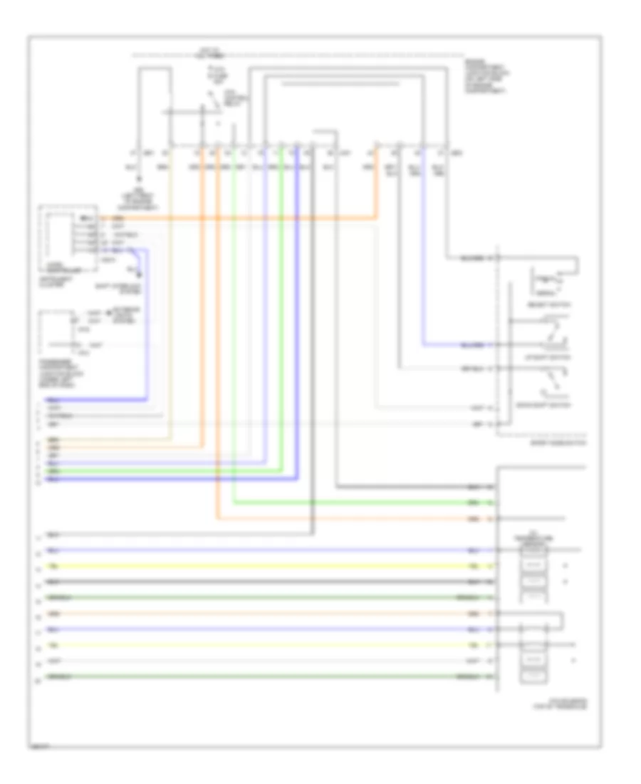 Transmission Wiring Diagram 2 of 2 for Hyundai Azera GLS 2008