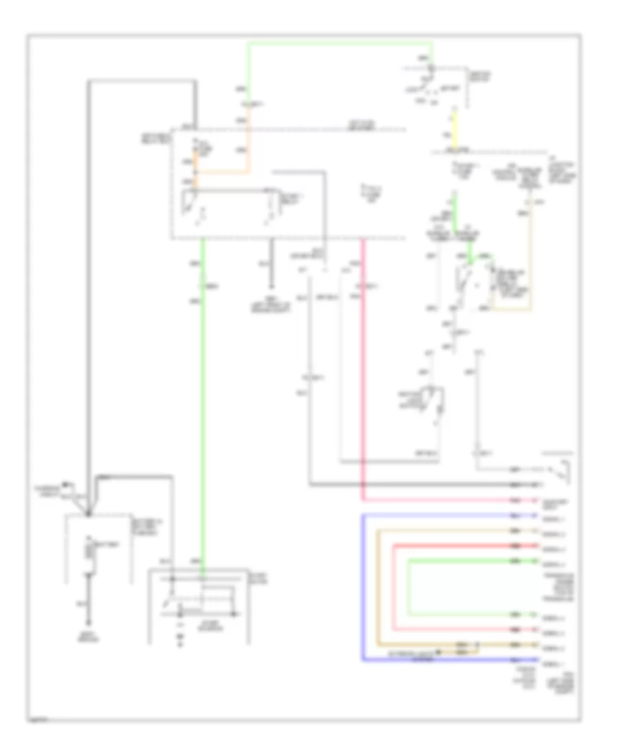 Starting Wiring Diagram, without Smart Key for Hyundai Sonata GLS 2013