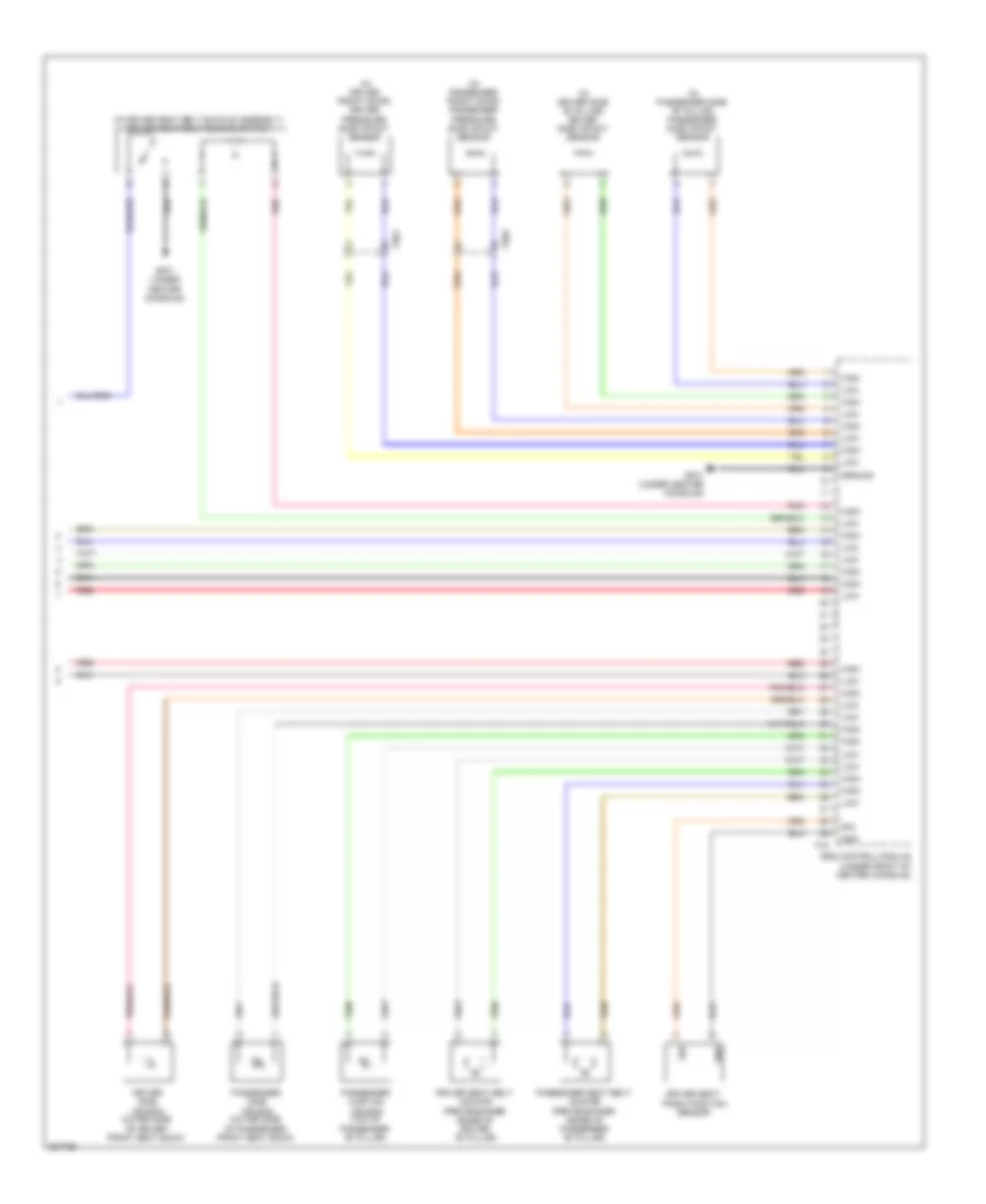 Supplemental Restraints Wiring Diagram, Hybrid (3 of 3) for Hyundai Sonata GLS 2013