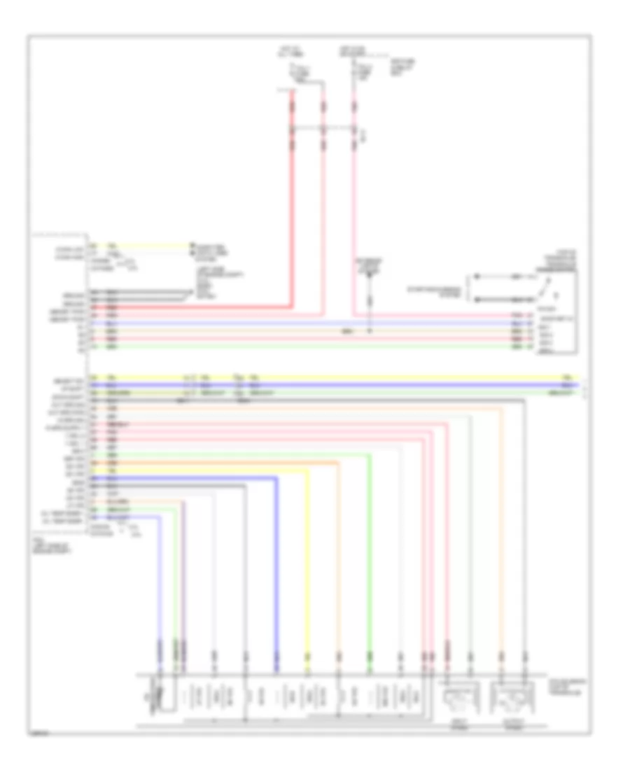 Transmission Wiring Diagram Except Hybrid 1 of 2 for Hyundai Sonata GLS 2013