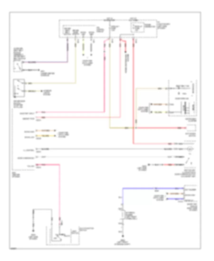 Chime Wiring Diagram Except Hybrid for Hyundai Sonata GLS 2013
