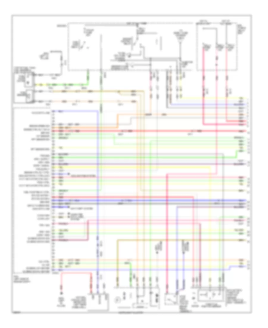 2 4L Hybrid MFI Control Wiring Diagram 1 of 5 for Hyundai Sonata GLS 2013