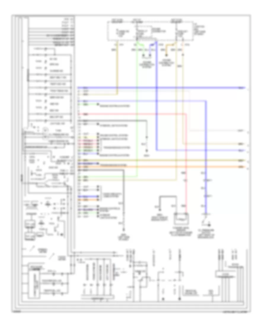 Instrument Cluster Wiring Diagram Hybrid 1 of 2 for Hyundai Sonata GLS 2013