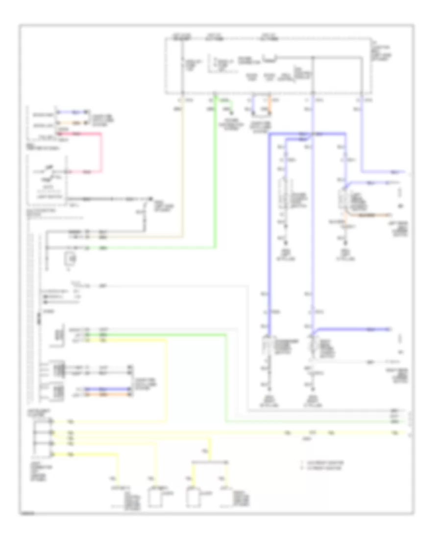 Instrument Illumination Wiring Diagram, Hybrid (1 of 2) for Hyundai Sonata GLS 2013