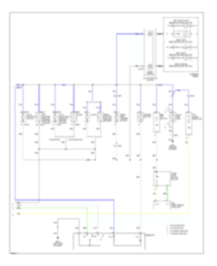 Instrument Illumination Wiring Diagram, Hybrid (2 of 2) for Hyundai Sonata GLS 2013