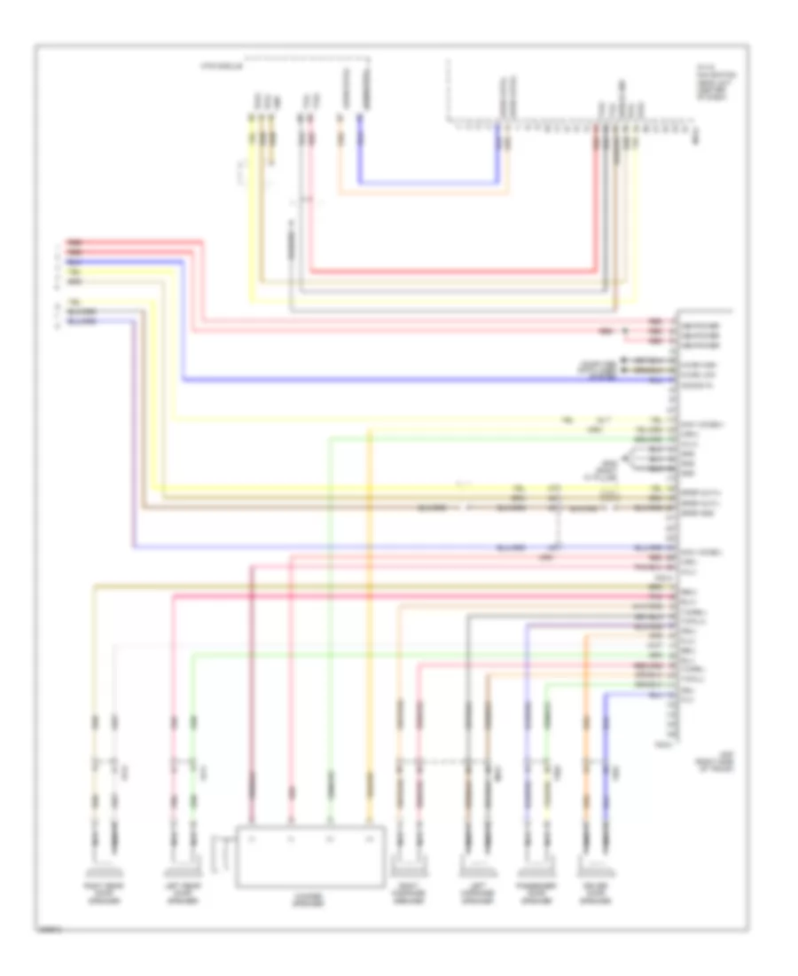 Navigation Wiring Diagram Except Hybrid with Standard Amplifier 2 of 2 for Hyundai Sonata GLS 2013