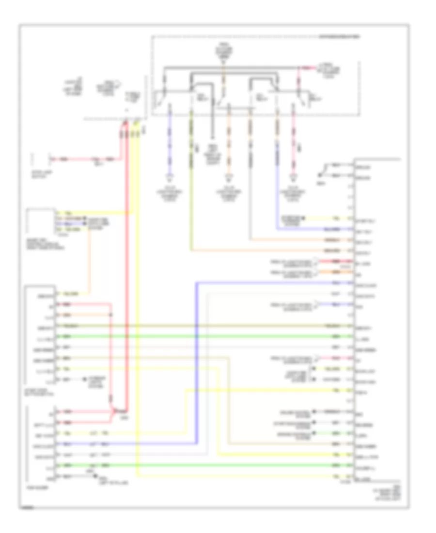 Power Distribution Wiring Diagram, Except Hybrid (6 of 6) for Hyundai Sonata GLS 2013