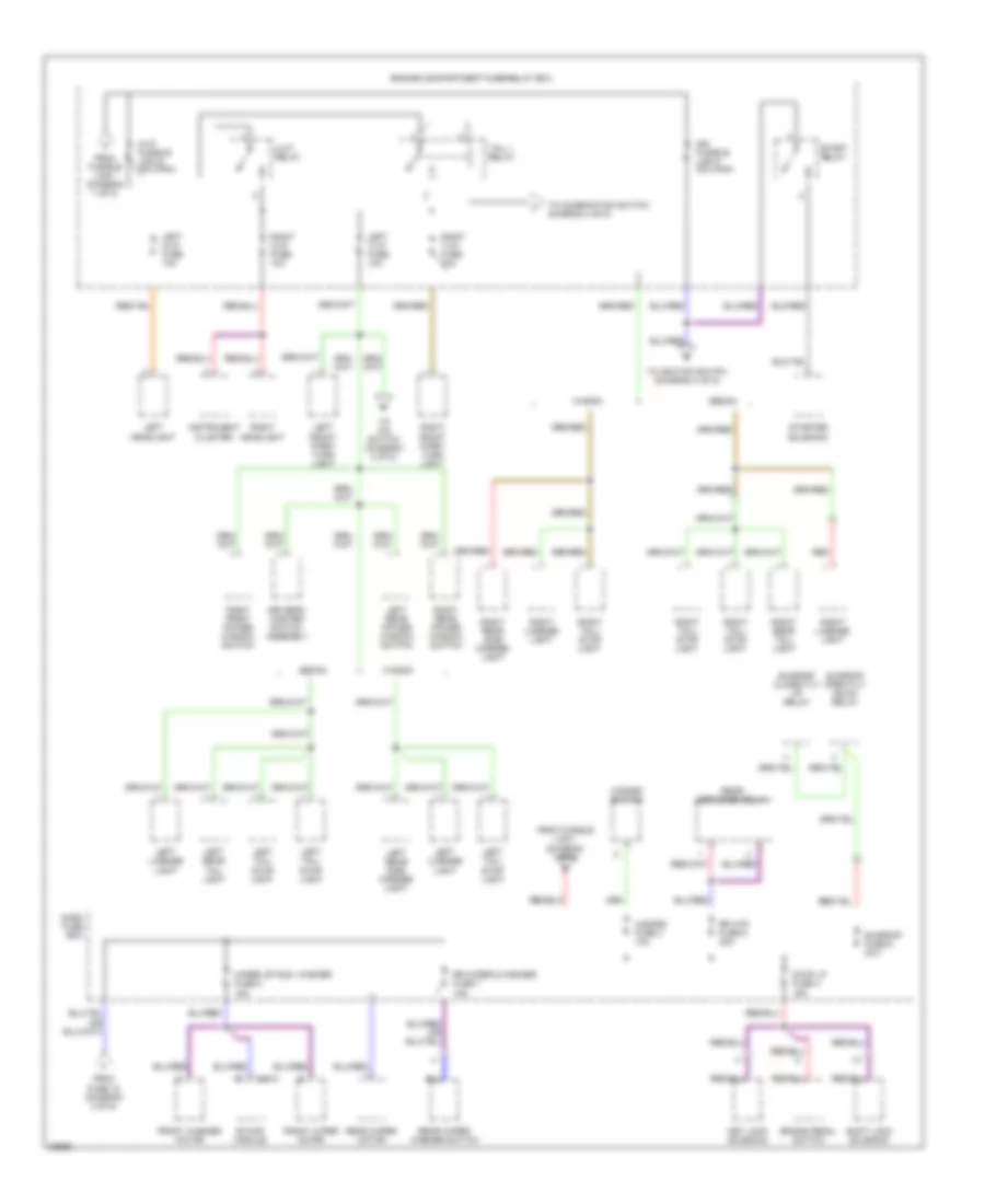 Power Distribution Wiring Diagram (2 of 5) for Hyundai Elantra 1996
