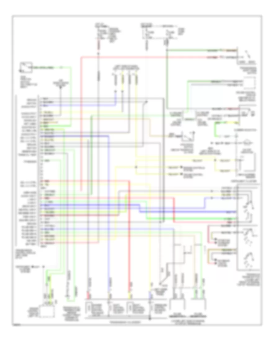 Transmission Wiring Diagram for Hyundai Elantra 1996
