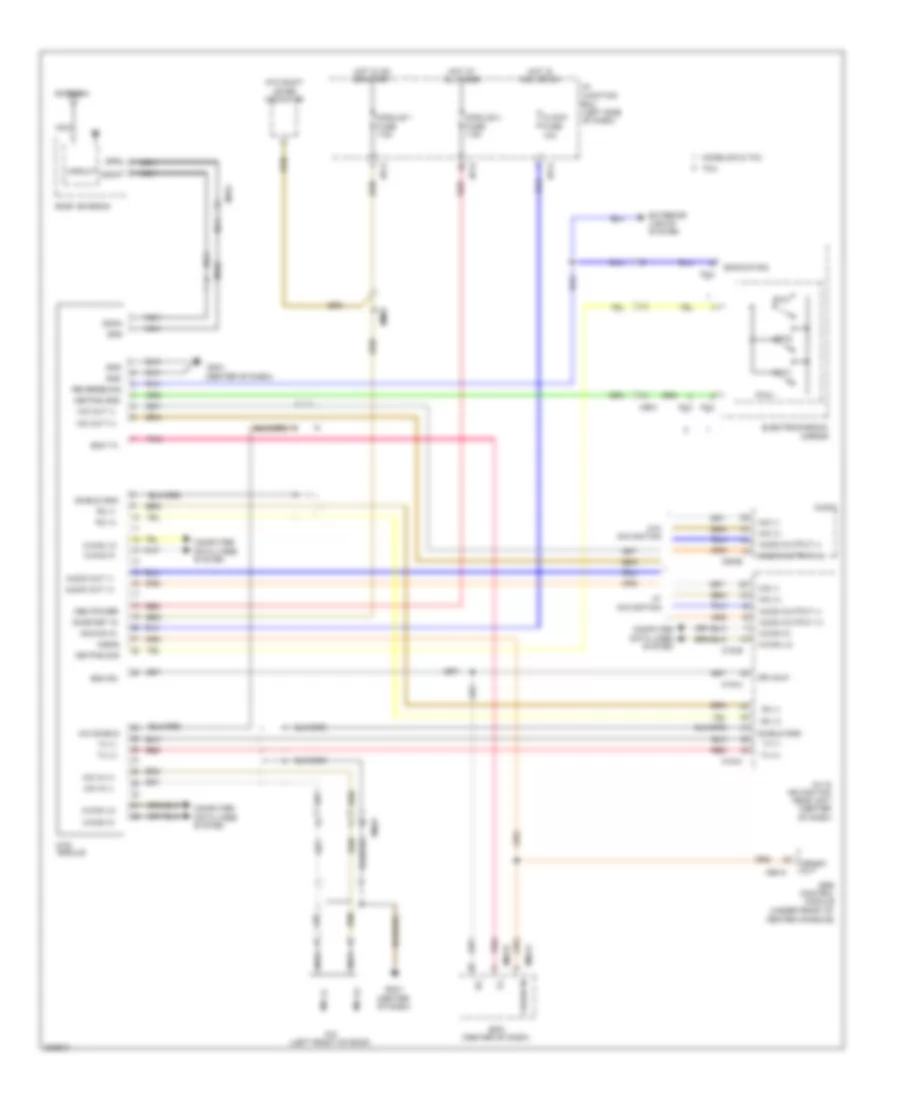 Mobile Telematic System Wiring Diagram Except Hybrid for Hyundai Sonata Hybrid Base 2013