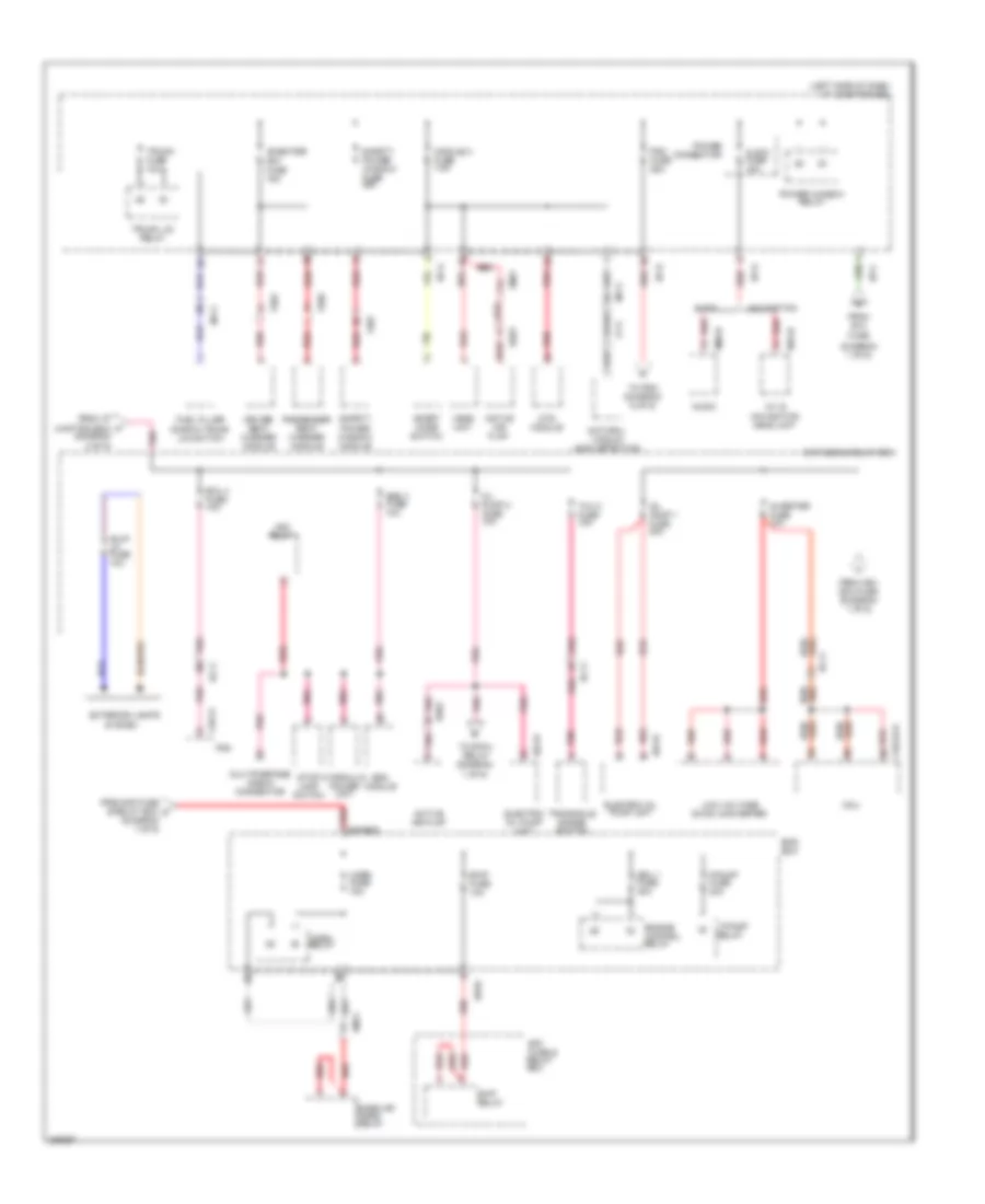 Power Distribution Wiring Diagram Hybrid 5 of 6 for Hyundai Sonata Hybrid Base 2013