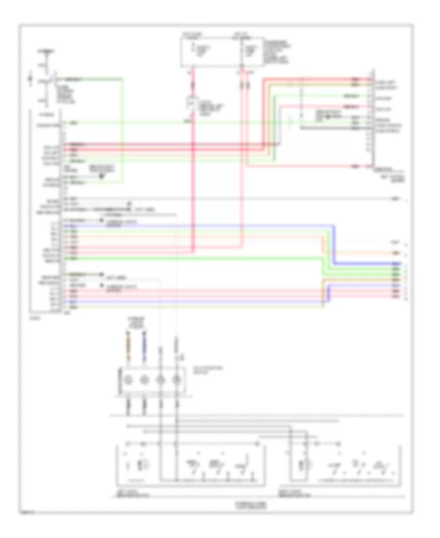 Radio Wiring Diagram with Amplifier 1 of 2 for Hyundai Azera Limited 2008