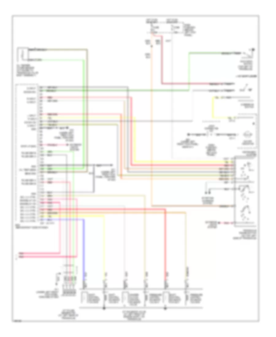 1.6L, Engine Performance Wiring Diagram (4 of 4) for Hyundai Accent 2004