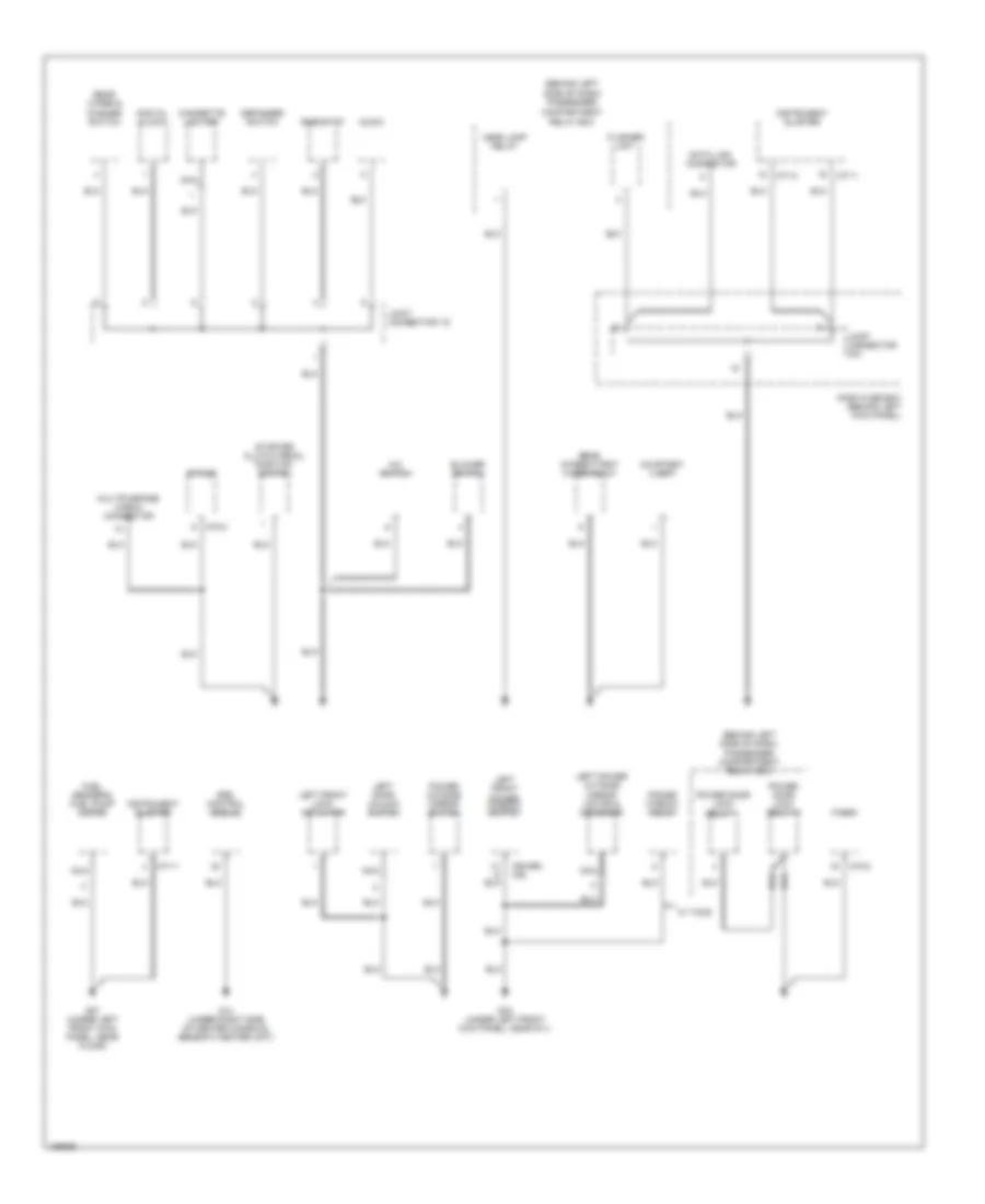 Ground Distribution Wiring Diagram 2 of 3 for Hyundai Accent 2004
