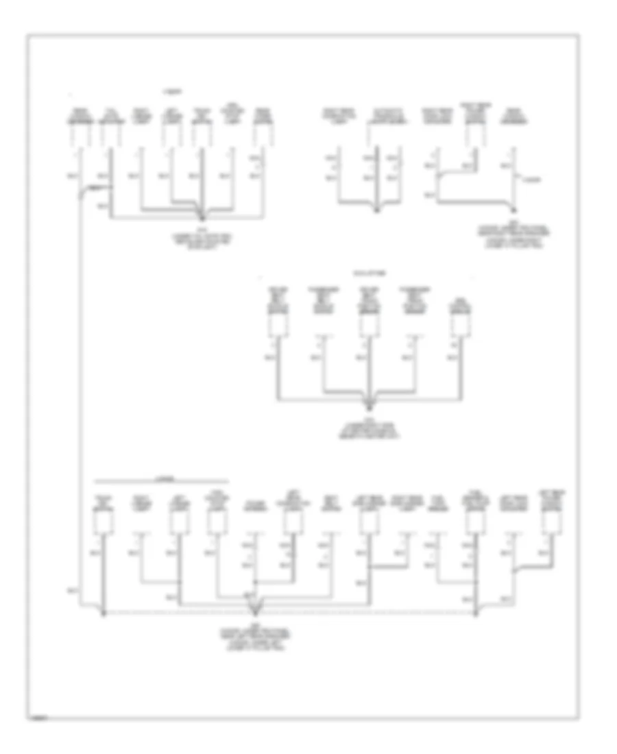 Ground Distribution Wiring Diagram 3 of 3 for Hyundai Accent 2004
