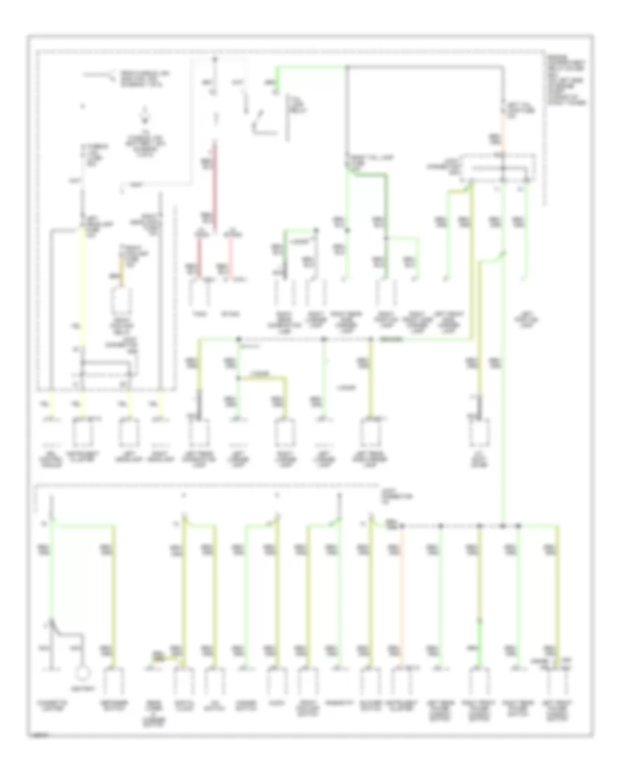 Power Distribution Wiring Diagram (2 of 5) for Hyundai Accent 2004