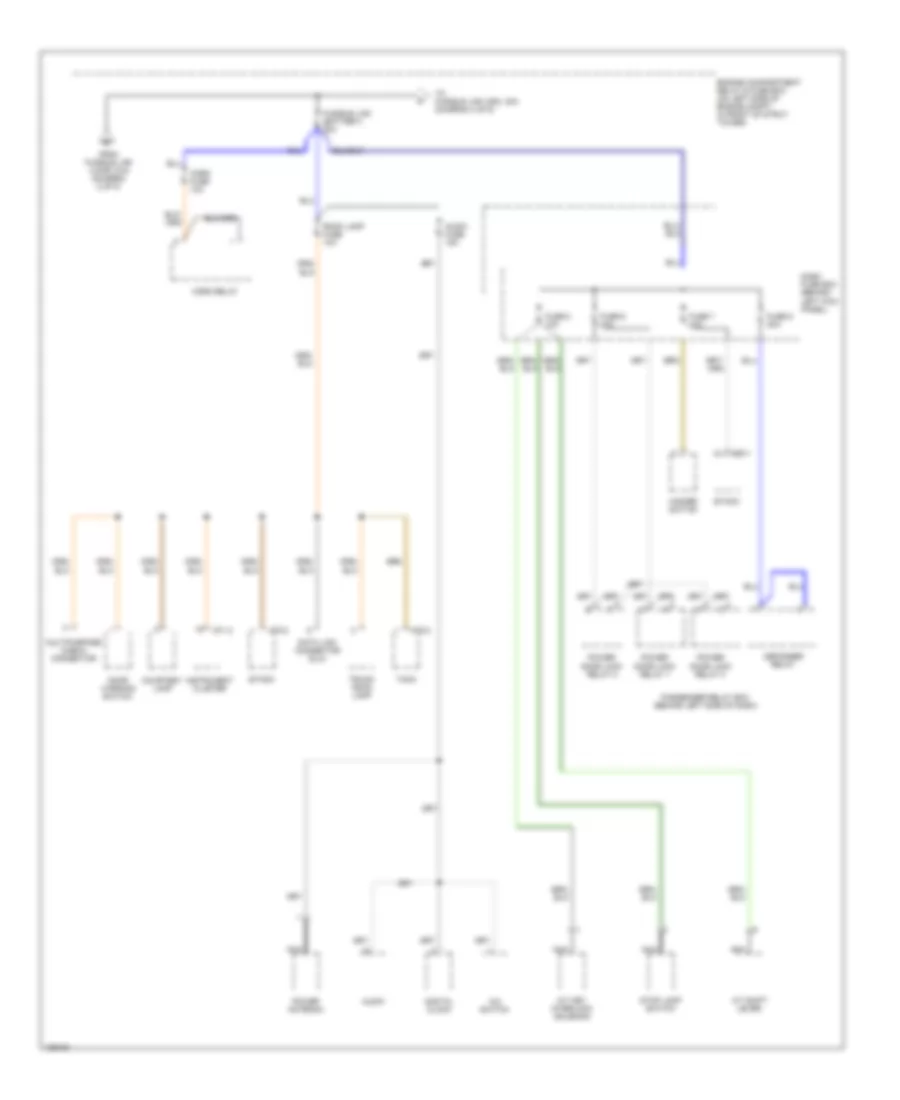 Power Distribution Wiring Diagram (3 of 5) for Hyundai Accent 2004