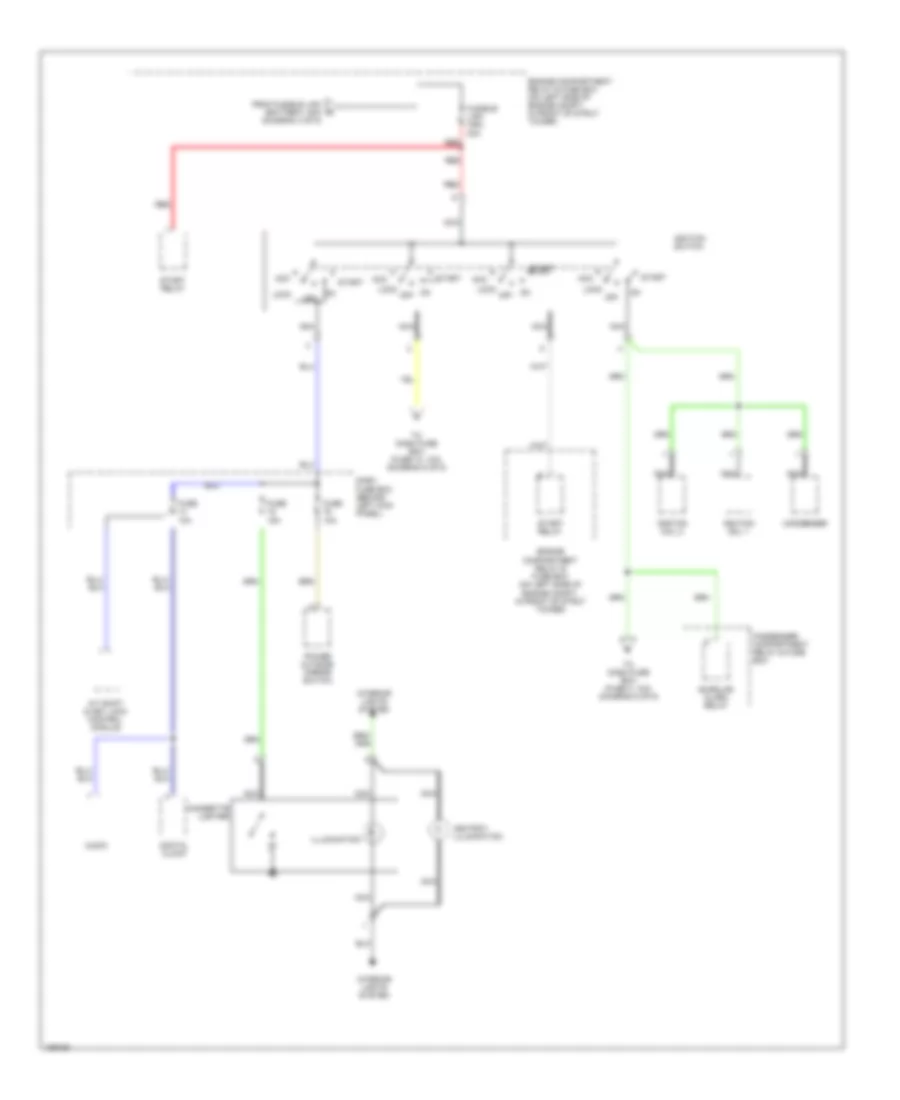 Power Distribution Wiring Diagram (4 of 5) for Hyundai Accent 2004