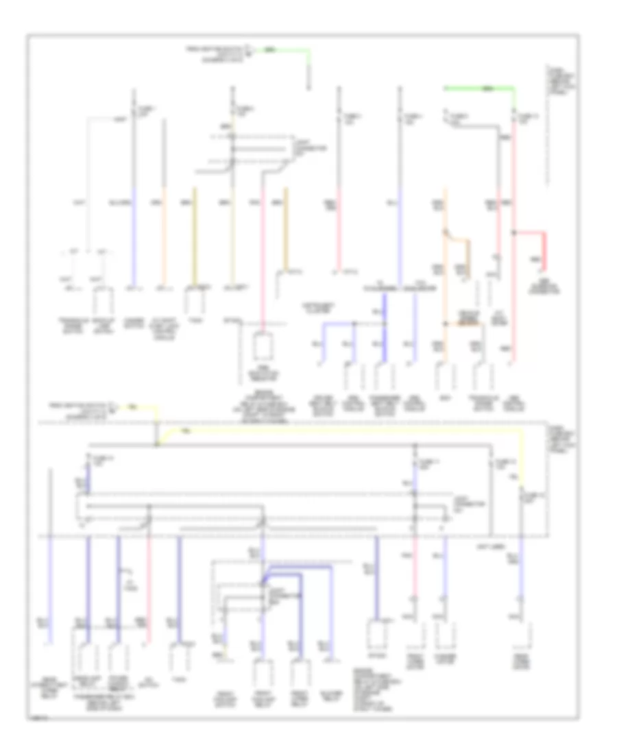 Power Distribution Wiring Diagram (5 of 5) for Hyundai Accent 2004