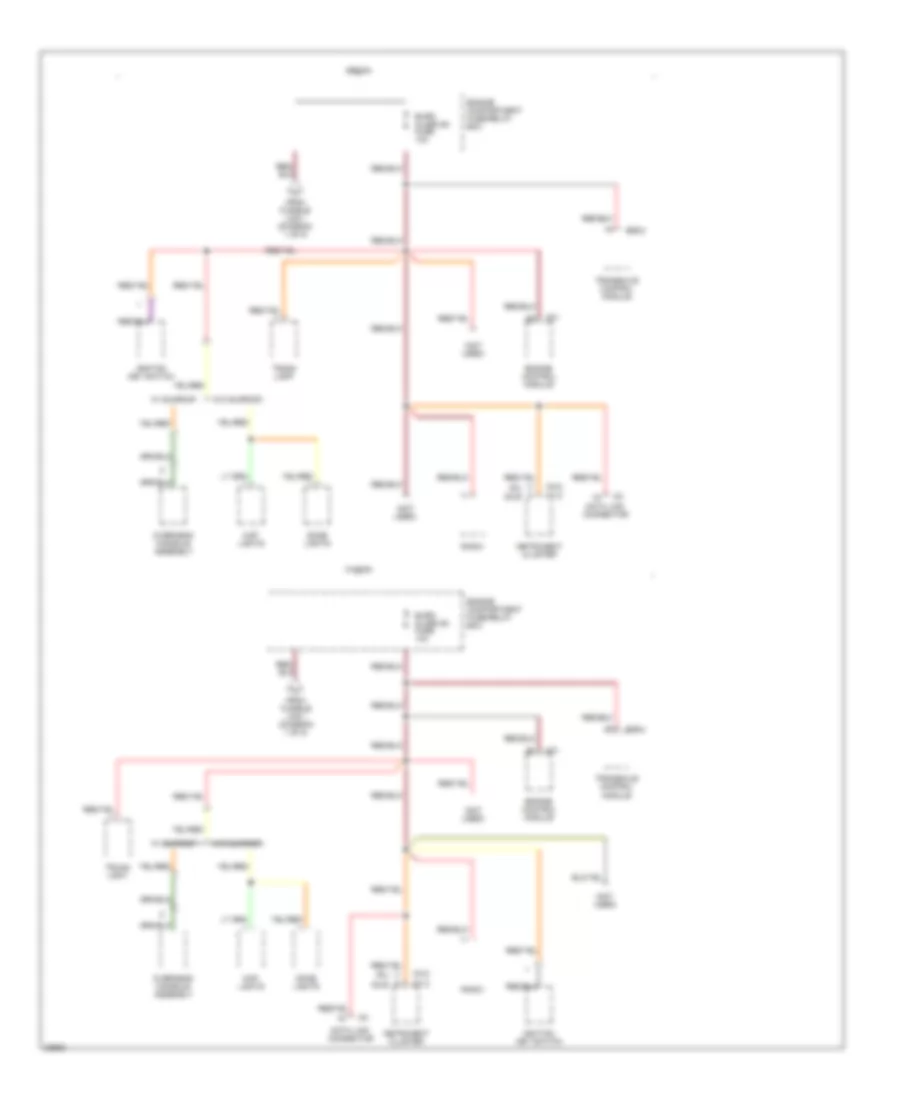 Power Distribution Wiring Diagram (5 of 5) for Hyundai Elantra GLS 1996