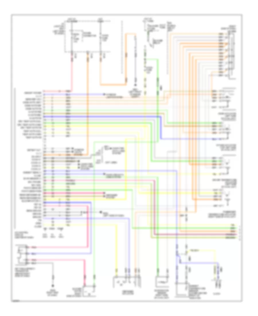 2.0L, Automatic AC Wiring Diagram (1 of 2) for Hyundai Sonata Hybrid Limited 2013