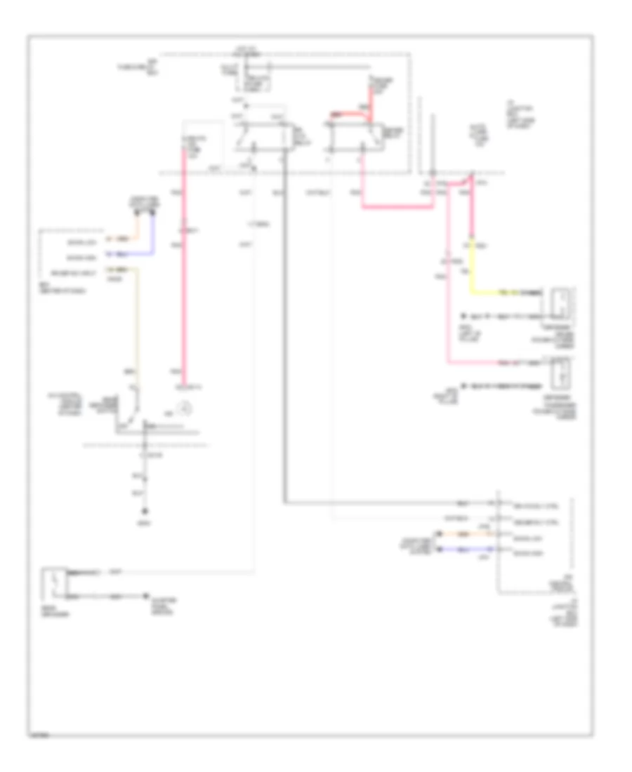 Defoggers Wiring Diagram, Hybrid for Hyundai Sonata Hybrid Limited 2013
