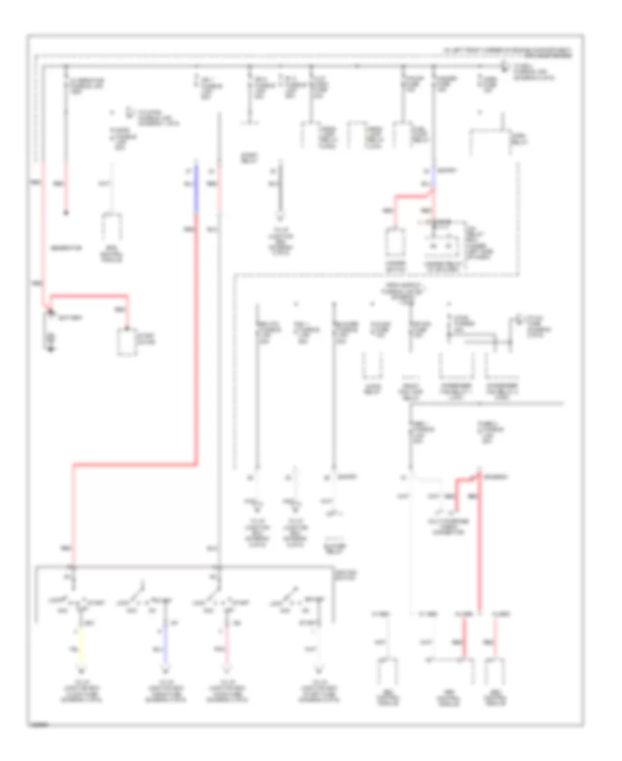 Power Distribution Wiring Diagram 1 of 6 for Hyundai Elantra GLS 2008