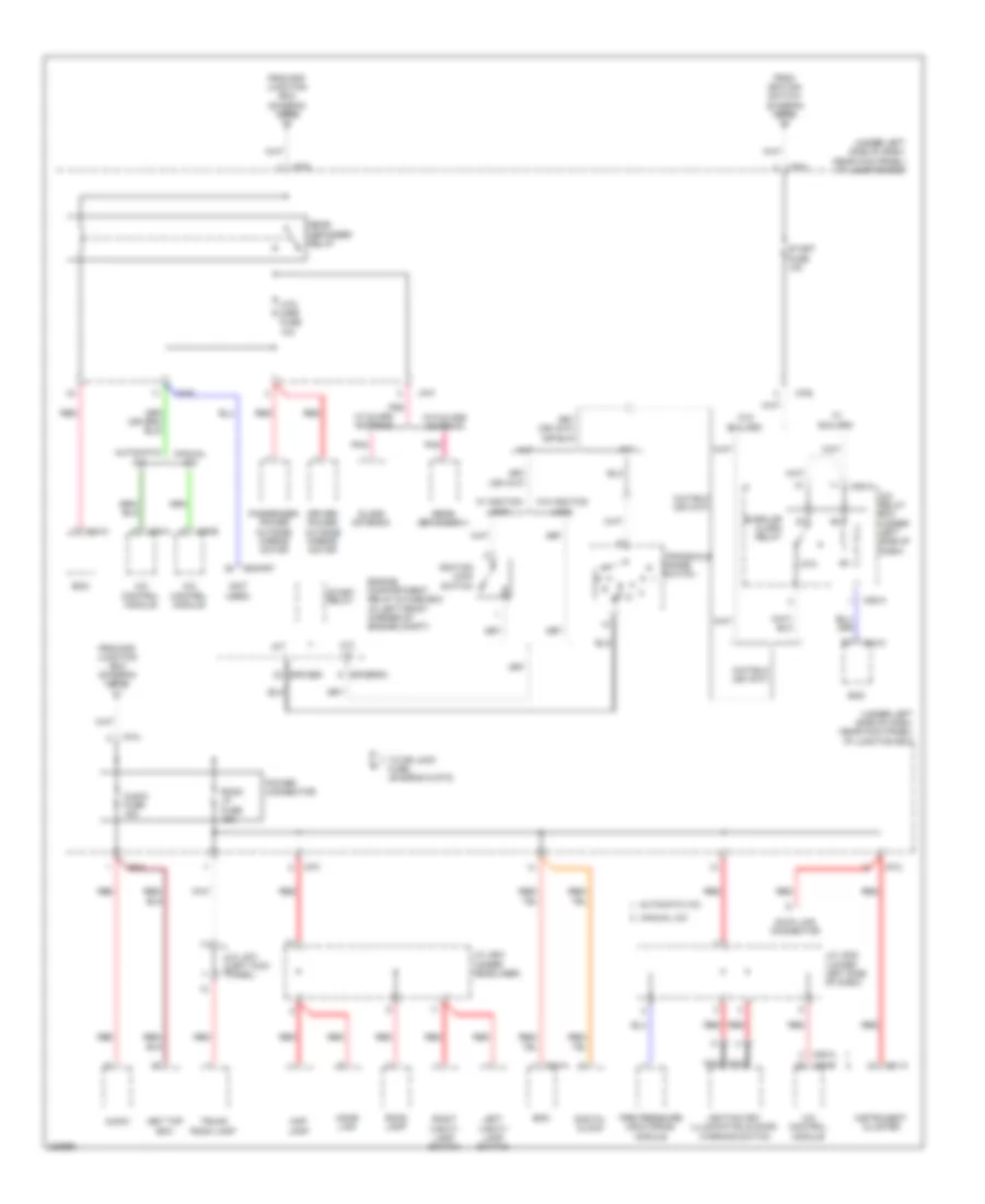 Power Distribution Wiring Diagram 5 of 6 for Hyundai Elantra GLS 2008