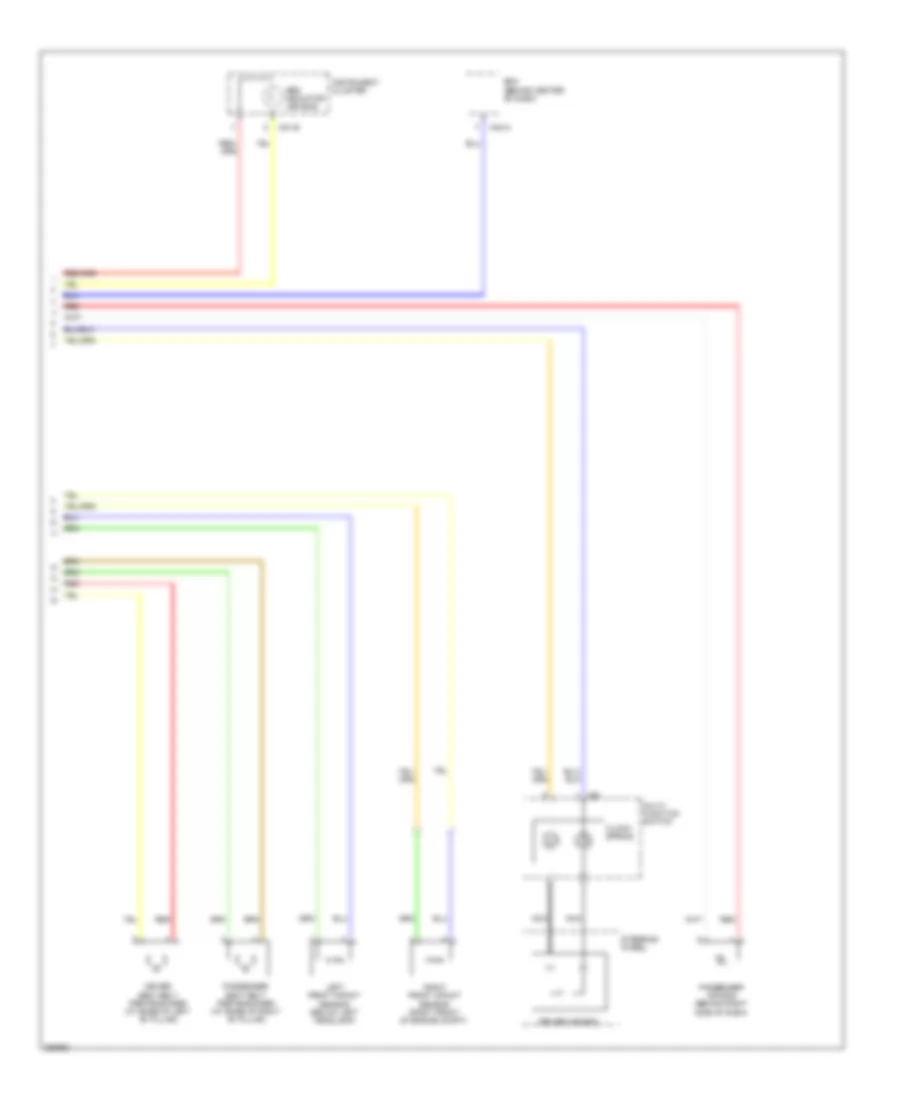 Supplemental Restraints Wiring Diagram, Canada (2 of 2) for Hyundai Elantra GLS 2008