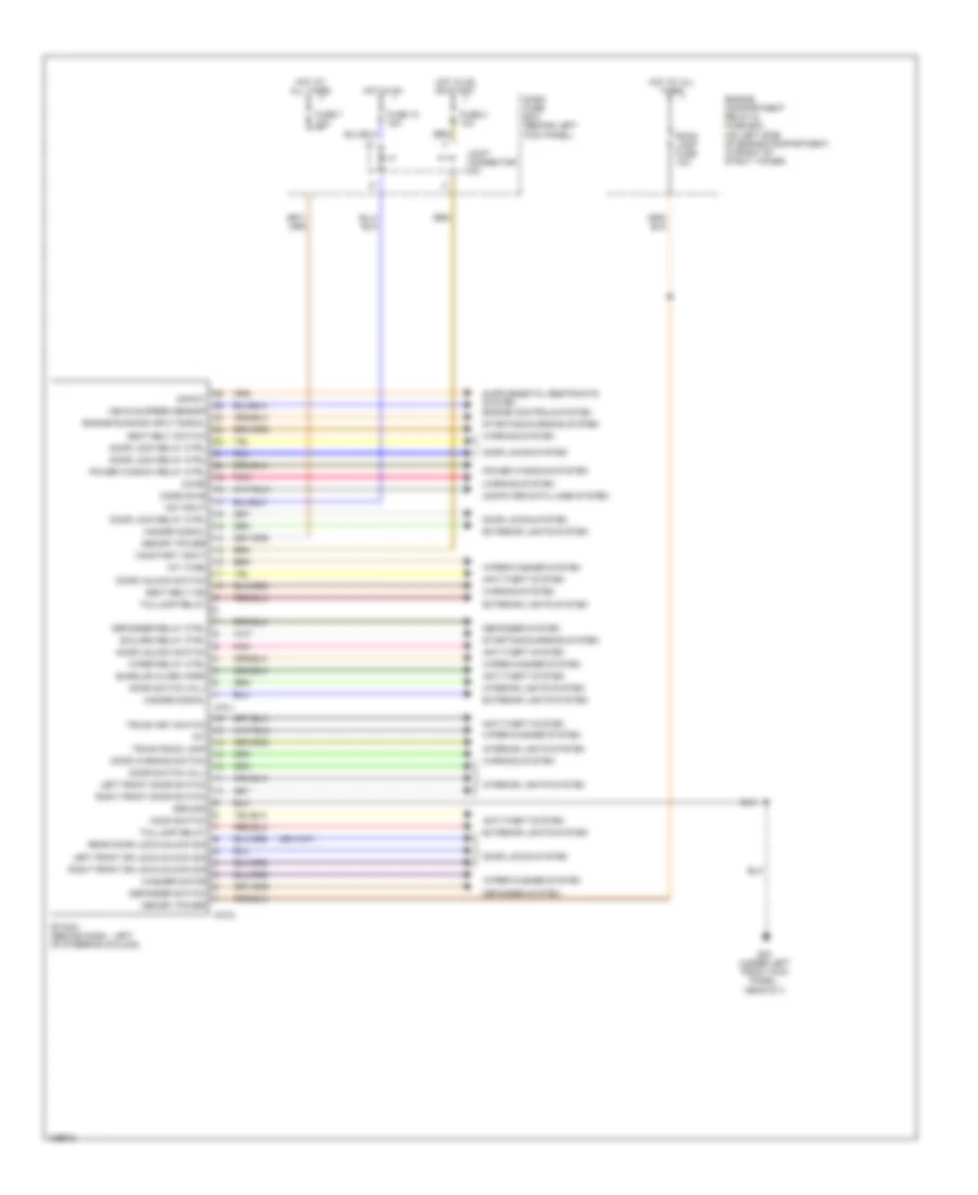 Body Control Modules Wiring Diagram, with ETACM for Hyundai Accent GL 2004