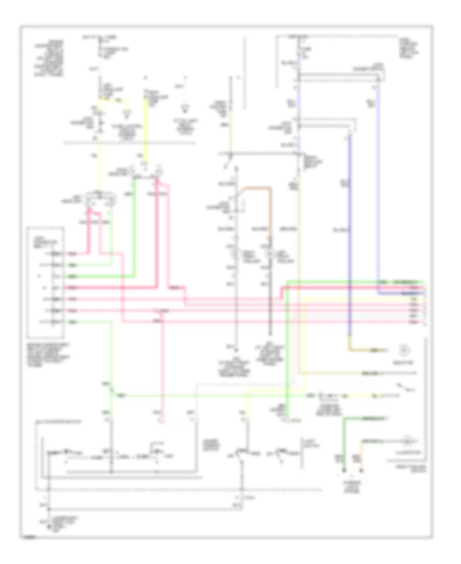 Headlights Wiring Diagram with DRL 1 of 2 for Hyundai Accent GL 2004