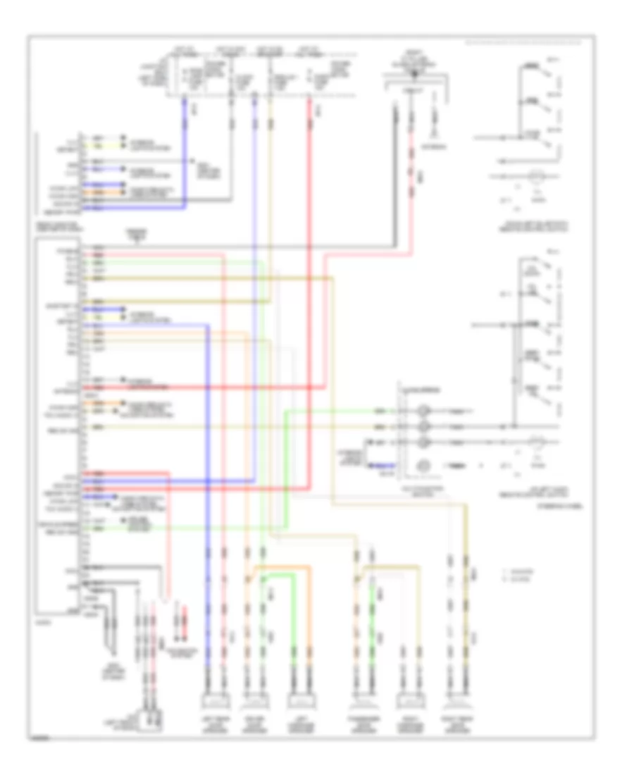 Radio Wiring Diagram, Hybrid without Standard Amplifier  JBL Amplifier for Hyundai Sonata Limited 2013