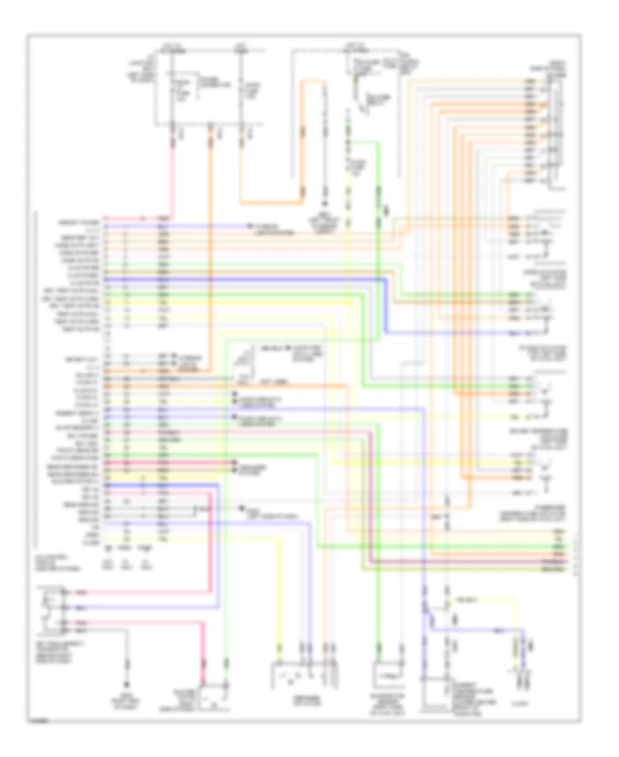 2 4L Automatic A C Wiring Diagram Except Hybrid 1 of 2 for Hyundai Sonata Limited 2013