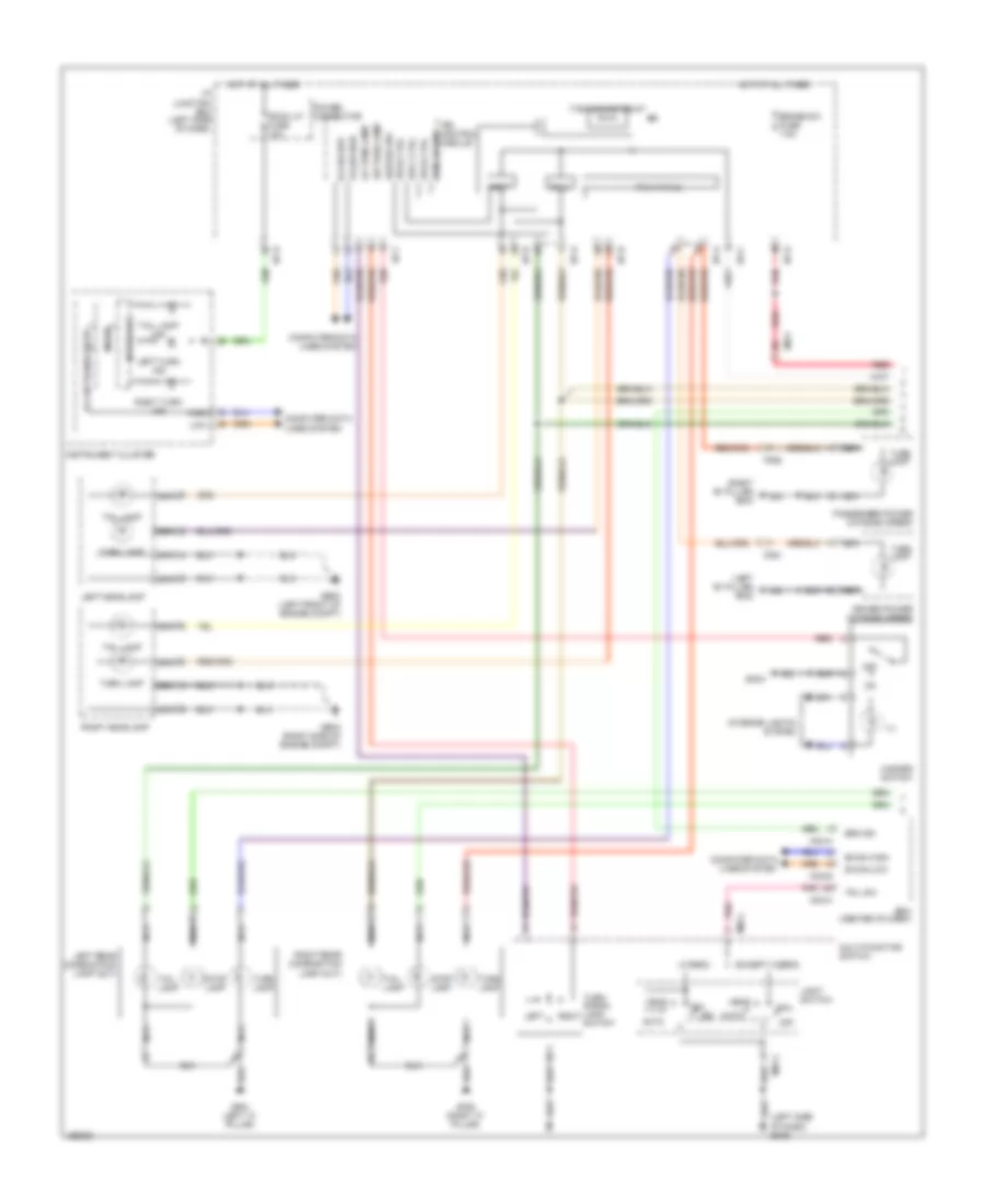 Exterior Lamps Wiring Diagram, Hybrid (1 of 2) for Hyundai Sonata Limited 2013