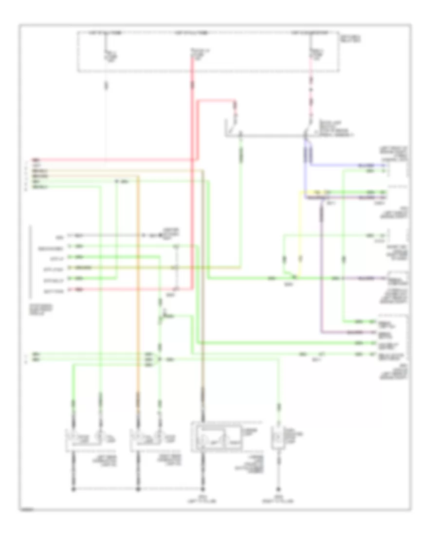 Exterior Lamps Wiring Diagram Hybrid 2 of 2 for Hyundai Sonata Limited 2013