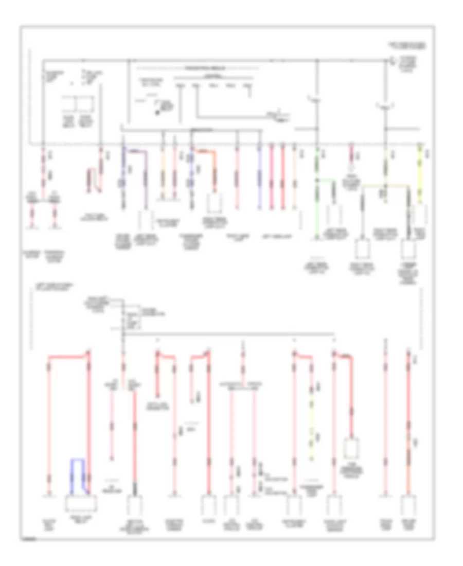 Power Distribution Wiring Diagram Except Hybrid 3 of 6 for Hyundai Sonata Limited 2013