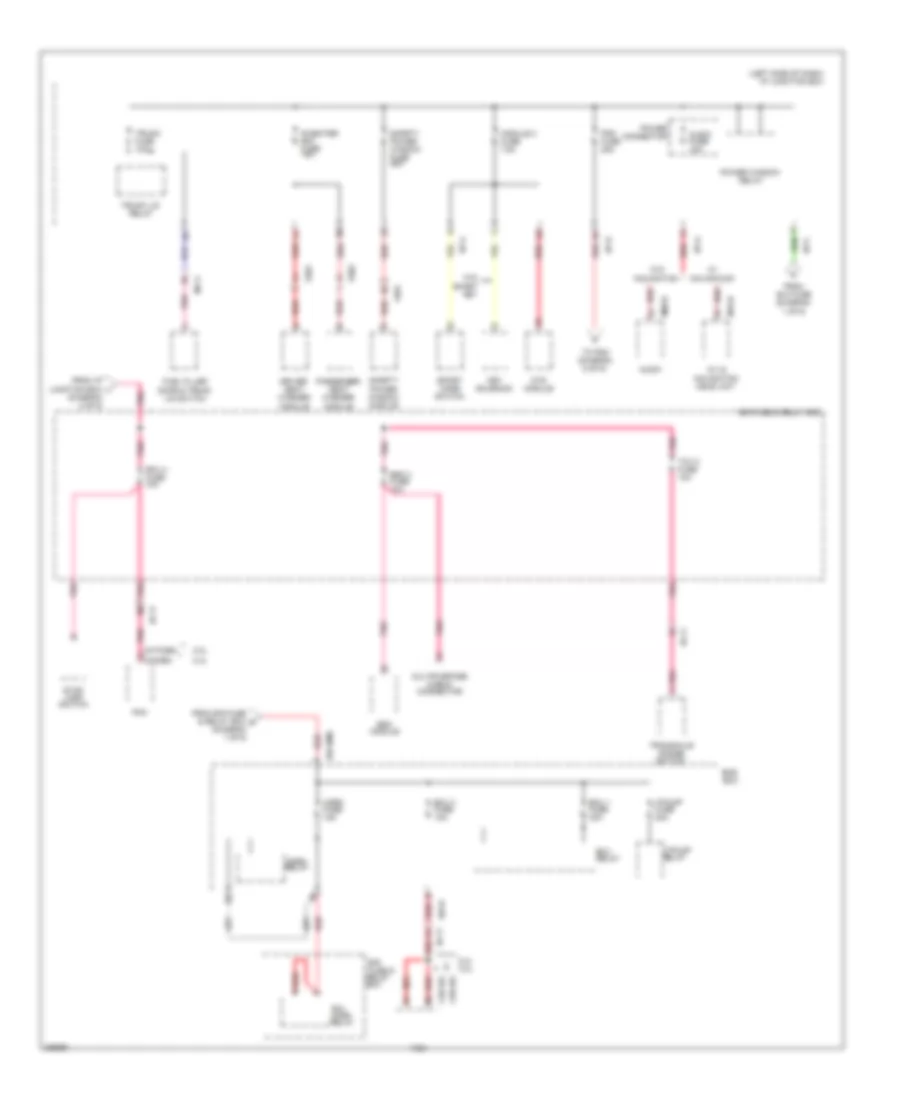 Power Distribution Wiring Diagram Except Hybrid 5 of 6 for Hyundai Sonata Limited 2013